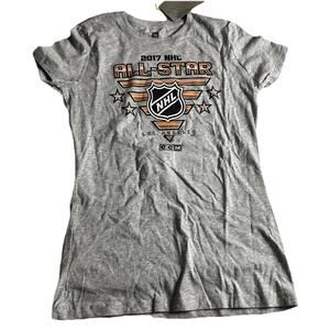 NEW 2017 NHL All Star Los Angeles CCM T-Shirt Women's Size Medium Grey